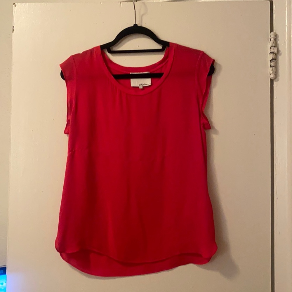 Pink 3.1 Phillip Lim Short Sleeved Blouse - Size 8